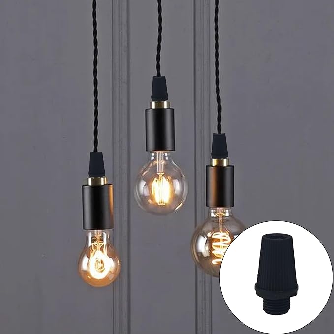 50 Pairs Plastic Pendant Lighting Strain Reliefs, Lamp Light Fixture Replacement - Image 7