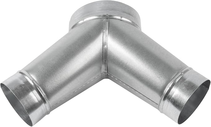 45° Degree Ø6 x 4 x 4 Inch Y Shape Duct Splitter - Image 7