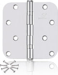 304 Stainless Steel 4 Inch Door Hinges Brushed Satin Nickel Interior Hinges by SORGMACH