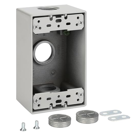 Single Gang 3-3/4" Weatherproof Outdoor Box by XGGYA