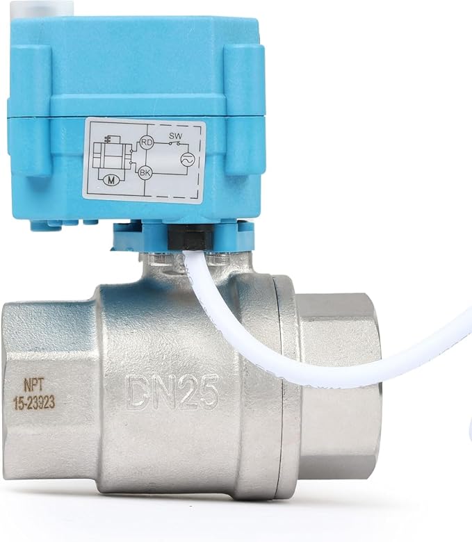Motorized Ball Valve 1 in U.S. Solid 316 Stainless Steel IP67 Waterproof 9-24V - Image 5