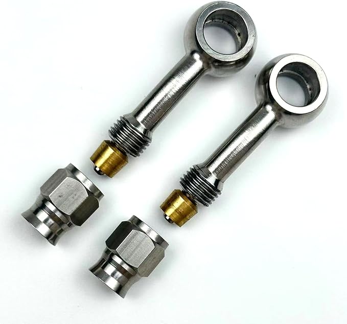 2pcs stainless steel 28 degree up elbow female AN3-3 3AN to metric M10 10mm - Image 6
