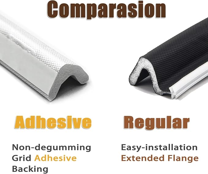 YZGJM Door Frame Adhesive Weather Stripping Seal Strip PU Foam, PE Cover - Image 4