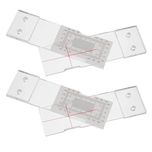 BESPORTBLE 2pcs Acrylic Crack Gauge Ruler by BESPORTBLE