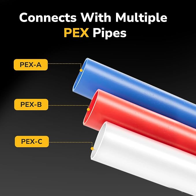 1/2" Pex Coupling, Pex Fittings, Heavy-Duty Brass Crimp Fittings - Image 6