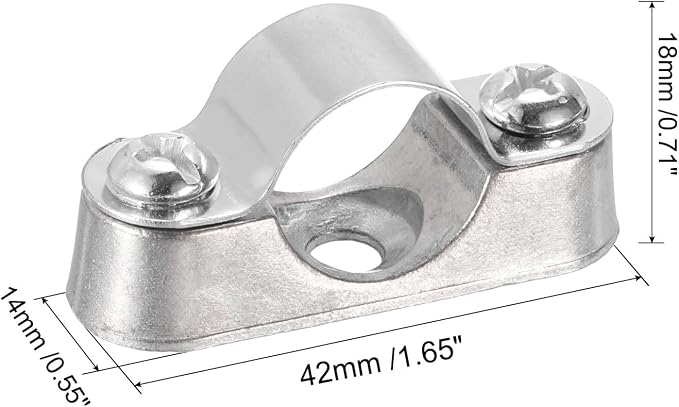 UXCELL 10-Pack Pipe Support Brackets - Image 2