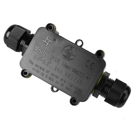 La Vane IP68 Waterproof 2 Way Electrical Junction Box by La+Vane