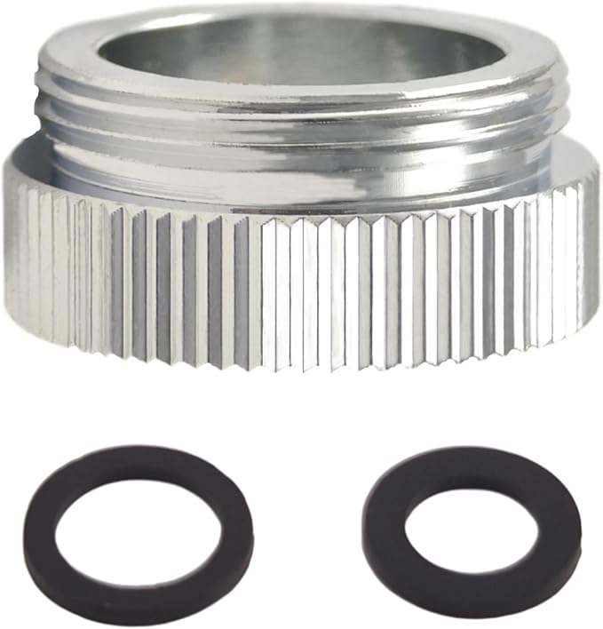 Faucet Aerator Adapter, 21mm Female to 55/64" Male | Chrome Brass Faucet - Image 5