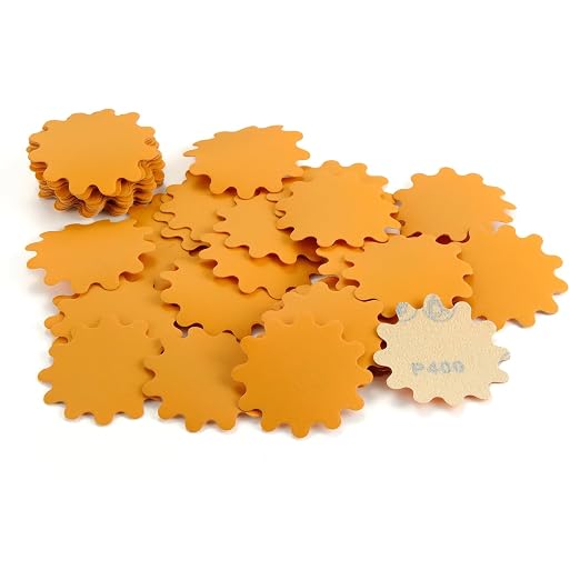 MAXMAN 2" Sanding Discs, 400 Grit Alumina Orbital Sandpaper, Hook &Loop Pads | by MAXMAN