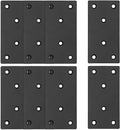 Bonsicoky 8Pcs Flat Straight Brace Brackets, 3.9 x 2 / 100 x 50mm | Stainless by Bonsicoky