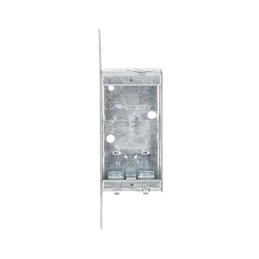 3-3/4 in. x 2 in. Switch Box, Nongangable, 1 in. Deep, One 1/2 in. KO & NMSC - Image 2