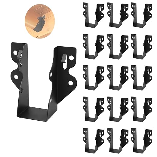 16 Pcs 2"x 4" Joist Hanger|Q235B Carbon Steel | Face Mount Joist by ICokin