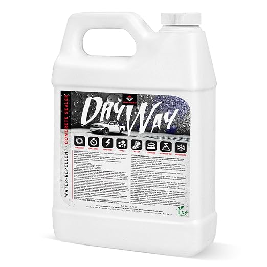 DryWay Silane Siloxane Penetrating Concrete Driveway Sealer, Natural Finish | by RadonSeal