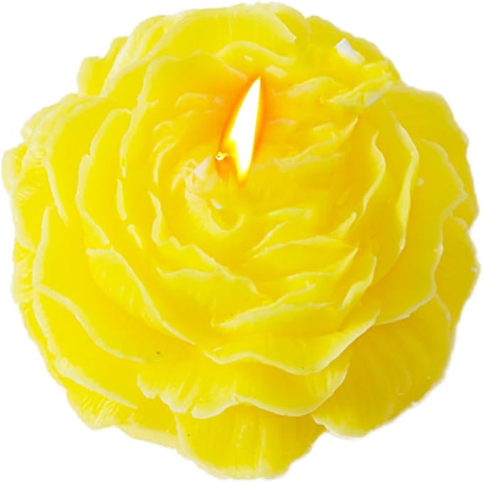 Peony Flower Shape Candle, Soy Wax Scented Decor by KOBKUQY