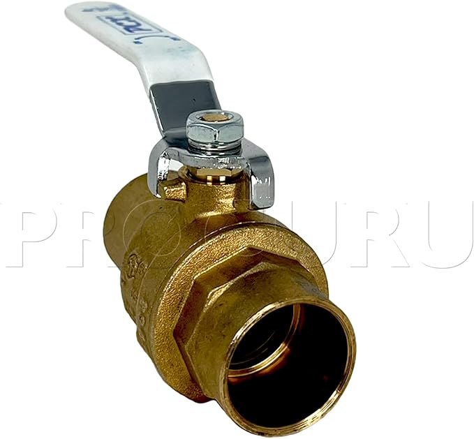 PROCURU 1/2-Inch Sweat Heavy Duty Brass Ball Valve, Full Port, 600 WOG - Image 5