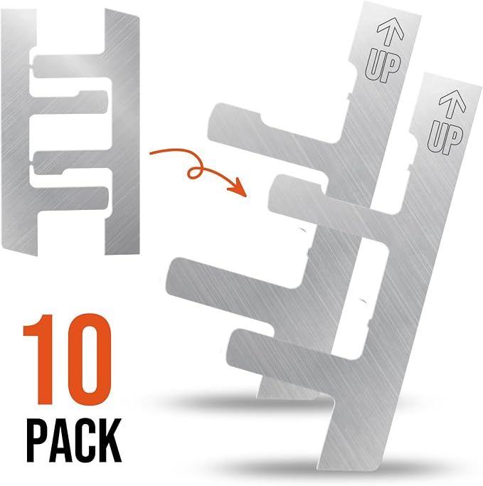 10 Pack Switch Box Support Electrical F Clips Mounting Straps Grip-Lock Old - Image 2