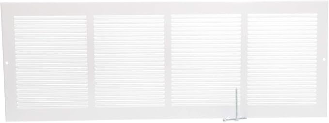 Imperial RG0086 Louvered Steel Painted Baseboard Return Air Grille, 24 x 8-Inch - Image 3