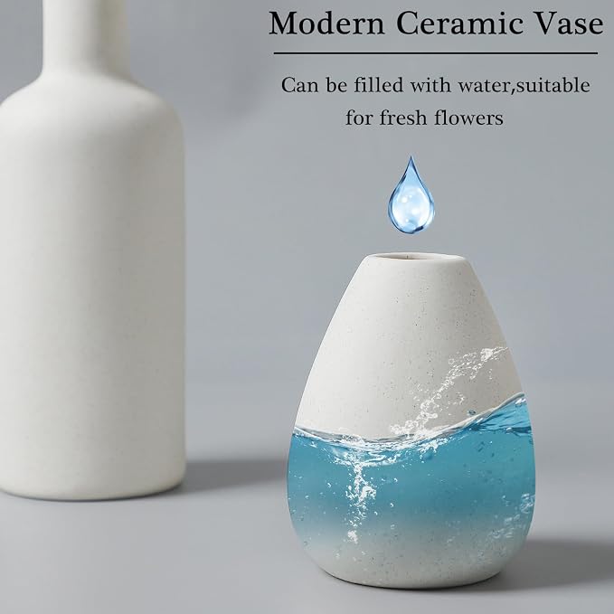 CEMABT White Ceramic Vase Set - Image 2