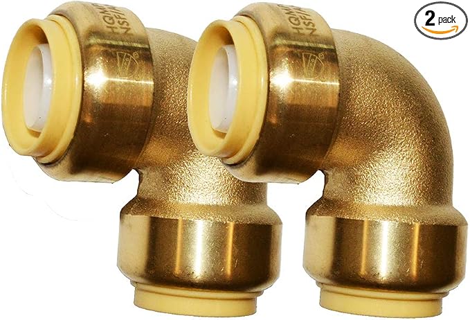 Pex Fitting 1/2" Pex Fittings PushFit Elbow 90-Degree Fitting 1/2" Elbow by HQMPC