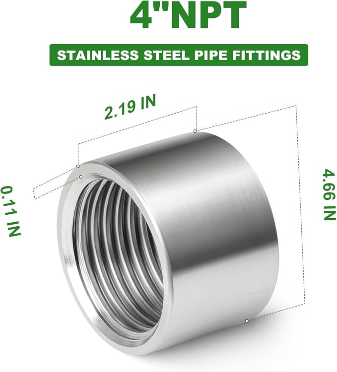1PCS 304 Stainless Steel Cast Pipe Fitting - Image 2