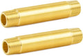 ChillWaves Brass Pipe Fitting, Long Nipple Pipe 1/8" NPT Male x 1/8" NPT Male by VisittheCHILLWAVES