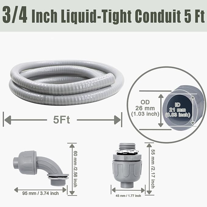 Liquid-Tight Conduit and Connector Kit - Image 2
