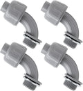 4Pcs 3/4" NPT Electrical Conduit Connector Fittings | 90-Degree, Nonmetallic by LifCratms