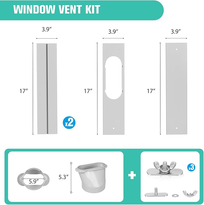 Portable Air Conditioner Window Vent Kit - Image 2