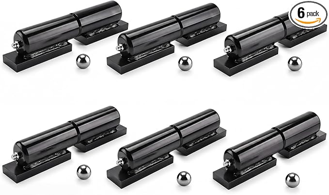 7 Inch Heavy Duty Barrel Gate Hinges, Weld-On Install Hinges by Patioer
