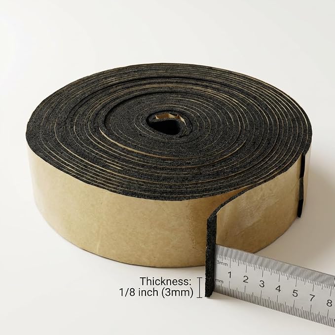 QWORK Foam Pipe Wrap Insulation Tape 2" x 1/8" x 30' – 4 Pack Flexible - Image 3