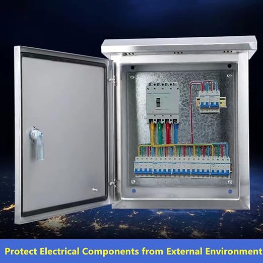 304 Stainless Steel Electrical Box 16'' x 12'' x 8'' Outdoor Electrical - Image 2