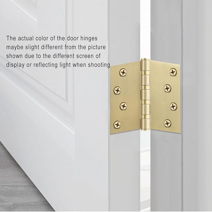 VOLUKA 3 Pack Stainless Steel 4'' Door Hinges - Image 4