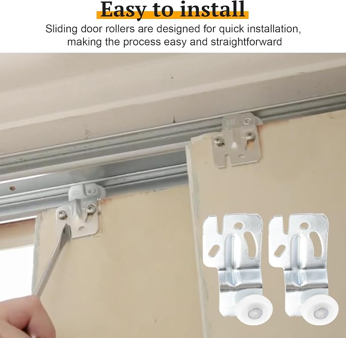 4 Pcs Sliding Closet Door Roller Kit - Image 6