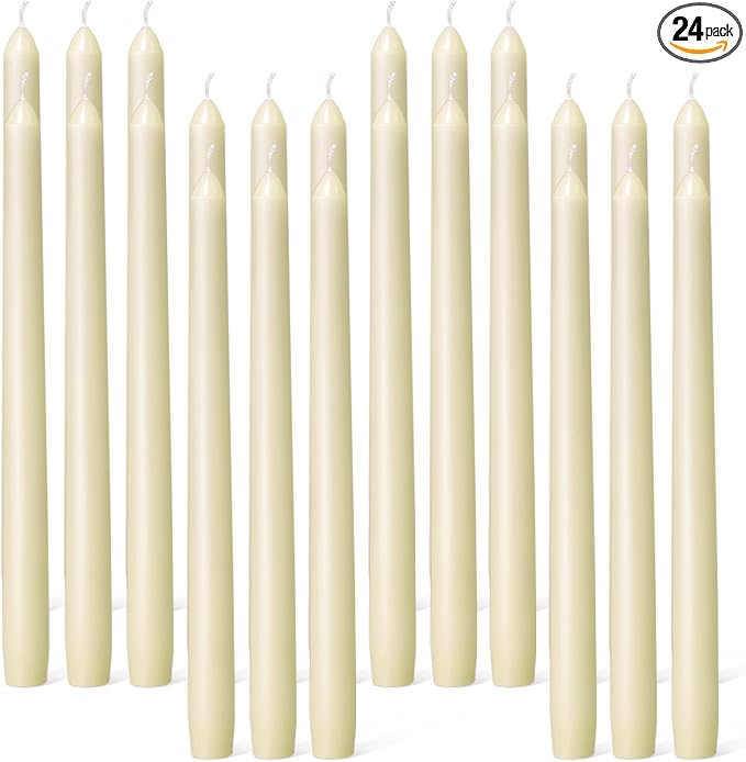 Everymoment Ivory Taper Candles by Unknown