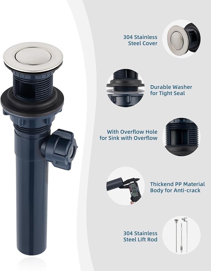 Universal Bathroom Sink Drain Stopper - Image 4