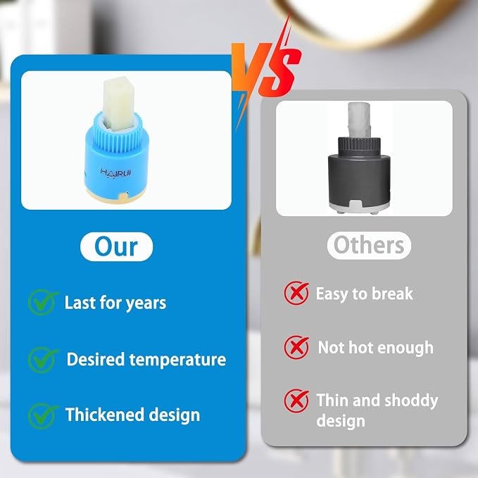 25mm Faucet Cartridge Replacement, Single Handle Faucet Valve - Image 6