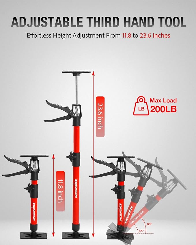 2PK Cabinet Jacks, 11.8 in to 23.6 in Adjustable Telescopic Support Pole | - Image 2