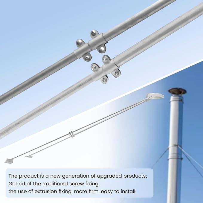 2026 New Silver Plated High-End Ebusin 6" Extended Roof Bracket Supports - Image 6