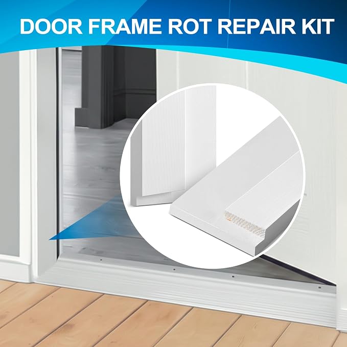 CroBlissful 1 Set 8 Inch L X 4-9/16 Inch W X 1-1/4 T Exterior Door Jamb Repair - Image 6