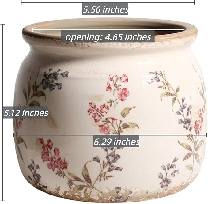 Xiaan Jiaju Flower Pots, Vintage Antique Ceramic Planters - Image 8