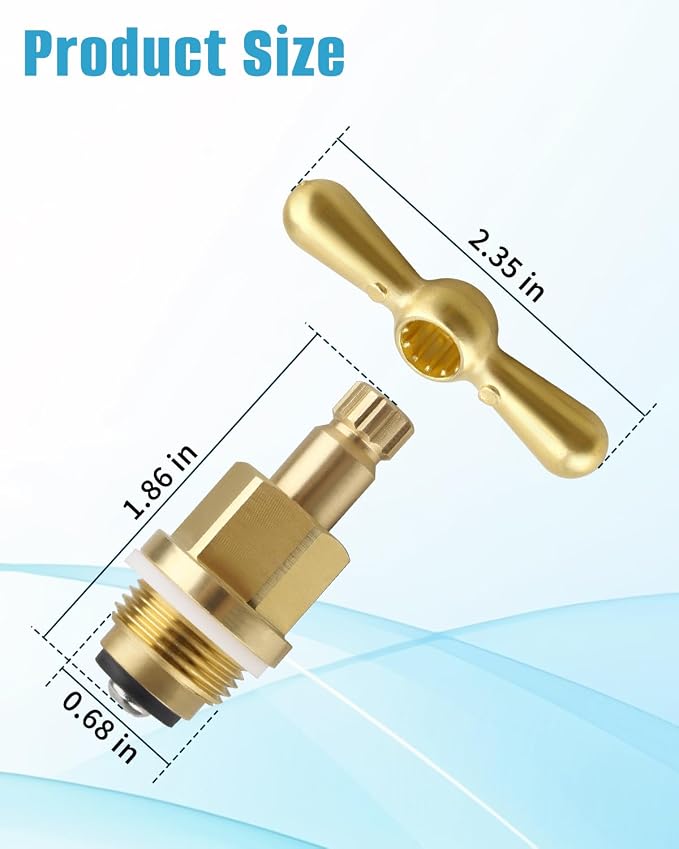 PK1100 Brass Globe Valve Stem and Bonnet Kit - Image 2