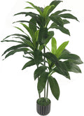 Artificial Plants Indoor - 4ft Artificial Dracaena Tree - Fake Tree Realistic by Unknown