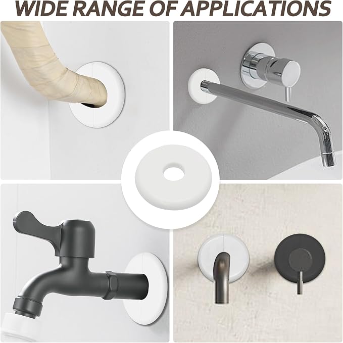 2 Pcs Wall Split Flange, Plumbing Cover Plates - Image 7