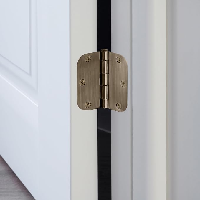 Design House Interior Door Hinge, Antique Brass | 5/8" Radius, Traditional - Image 6