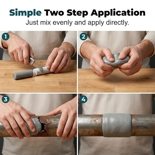 Steel Reinforced Epoxy Putty, 2026 New Waterproof Heat-Resistant Epoxy Putty - Image 6