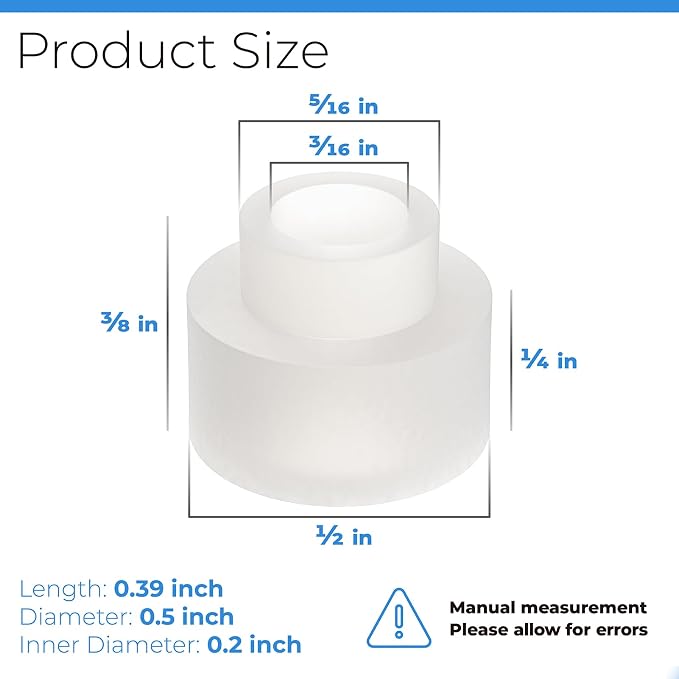 2 Pack Shower Door Nylon Pivot Bushing | fit - Image 2