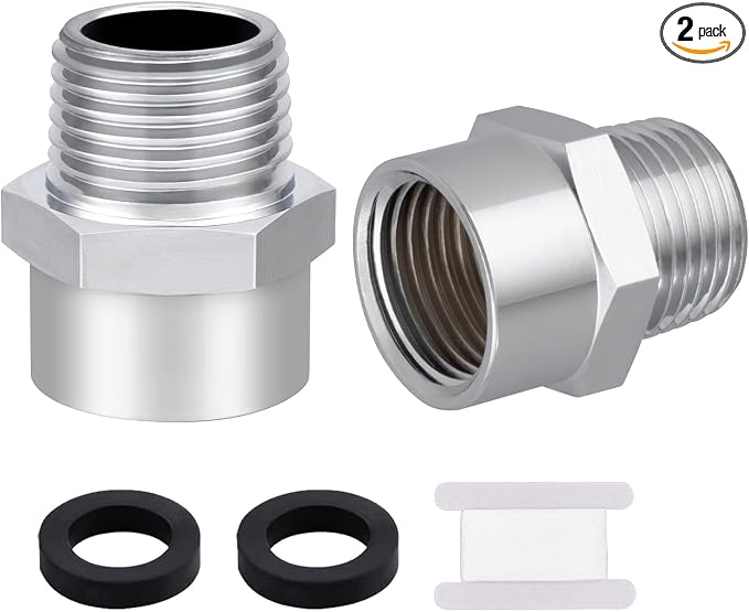 1/2" G Female Thread to US 1/2" NPT Male Adapter Thread Brass Pipe Fitting by inwindrain