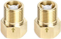 QWORK 2Pcs Brass One-way Check Valve, 1/2" Female to 1/2" Male Thread of by QWORK