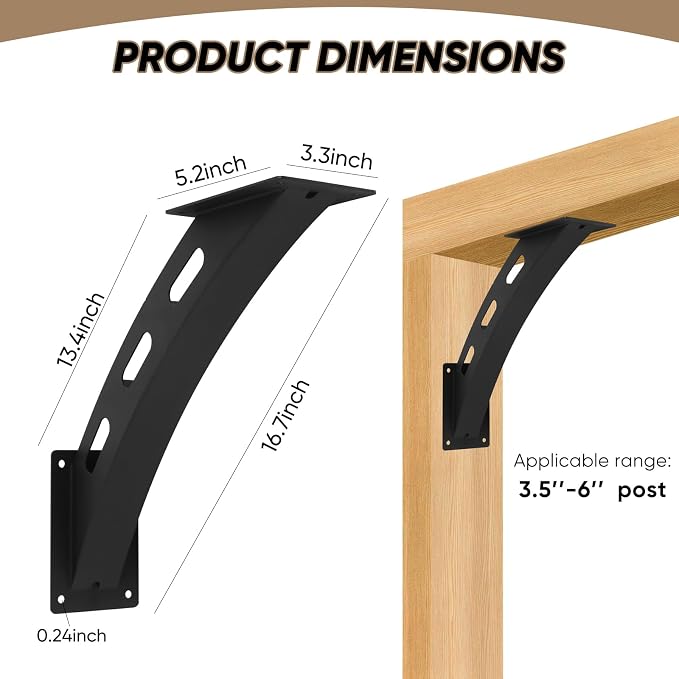 4 Pcs 45 Degree Angle Support Brackets - Image 3