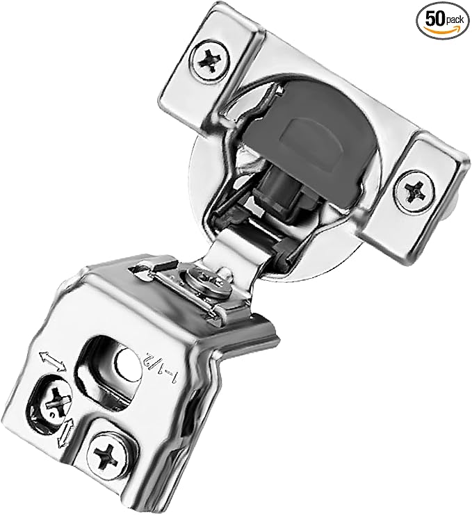 Soft Close Hinges for Kitchen Cabinet Hinges, 1-1/2 Inch Overlay, 50 Pack | 25 by Ravinte